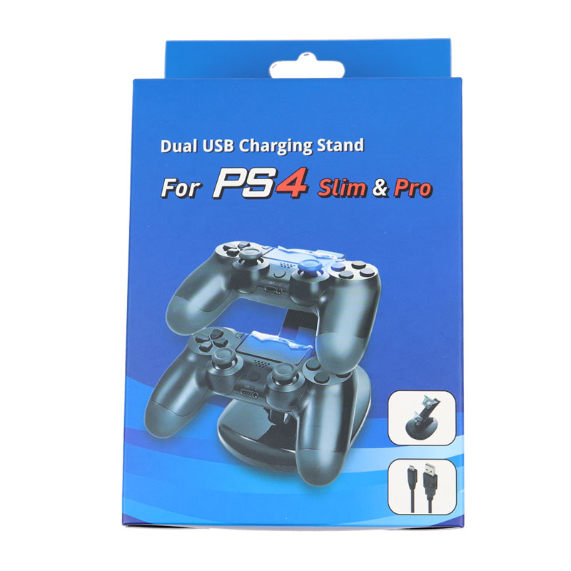 Controller Charger Dock LED Dual USB PS4 Charging Stand Station Cradle for Sony Playstation 4 PS4 / PS4 Pro /PS4 Slim Controller Controller Charger Dock LED Dual USB PS4 Charging Stand Station Cradle for Sony Playstation 4 PS4 / PS4 Pro /PS4 Slim Controller