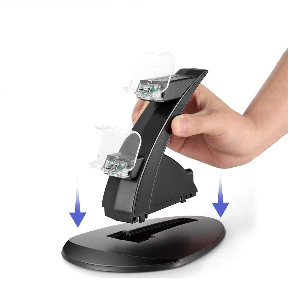 Controller Charger Dock LED Dual USB PS4 Charging Stand Station Cradle for Sony Playstation 4 PS4 / PS4 Pro /PS4 Slim Controller Controller Charger Dock LED Dual USB PS4 Charging Stand Station Cradle for Sony Playstation 4 PS4 / PS4 Pro /PS4 Slim Controller