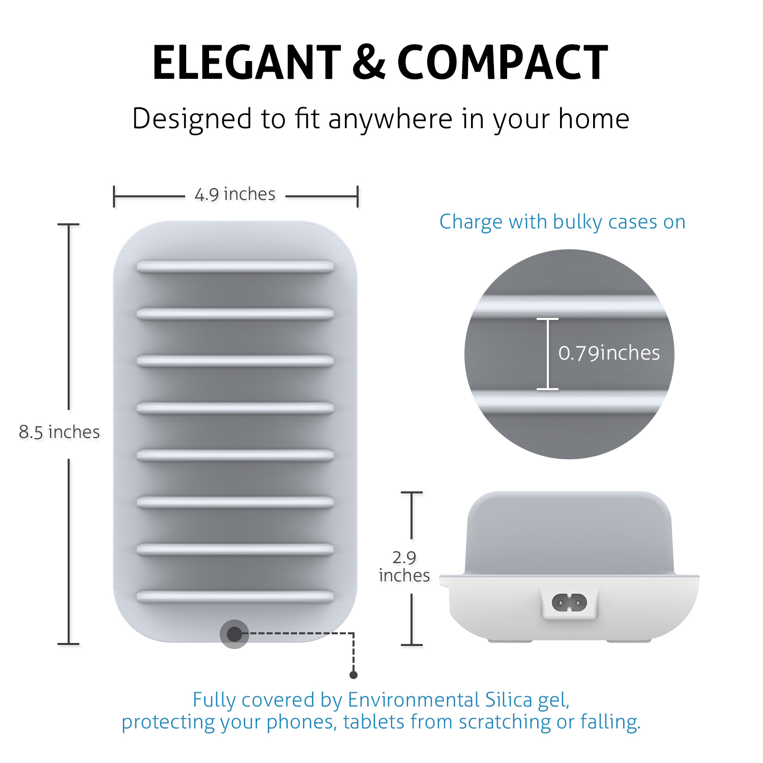 SooPii 60W 7-Port USB Charging Station for Multiple Devices, Fast Charging with QC 3.0 & Power Delivery 3.0 7 Cables Included SooPii 60W 7-Port USB Charging Station for Multiple Devices, Fast Charging with QC 3.0 & Power Delivery 3.0 7 Cables Included