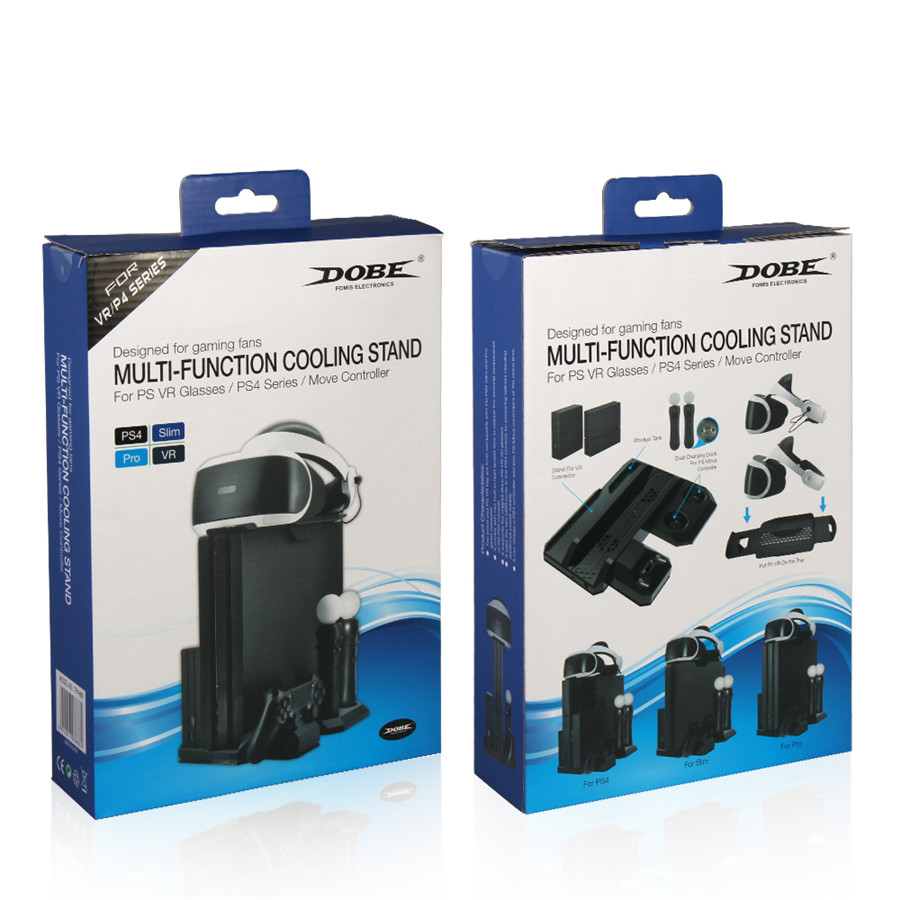 Multifunctional Vertical Console Cooling Stand PS4 Pro/PS4 Slim/PS4 PS Move PS4 Controller Charger Station VR Showcase Holder Multifunctional Vertical Console Cooling Stand PS4 Pro/PS4 Slim/PS4 PS Move PS4 Controller Charger Station VR Showcase Holder